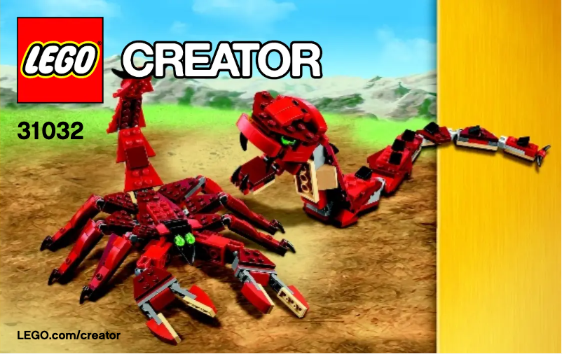 Page 1 de la notice Manuel utilisateur Lego Creator 31032