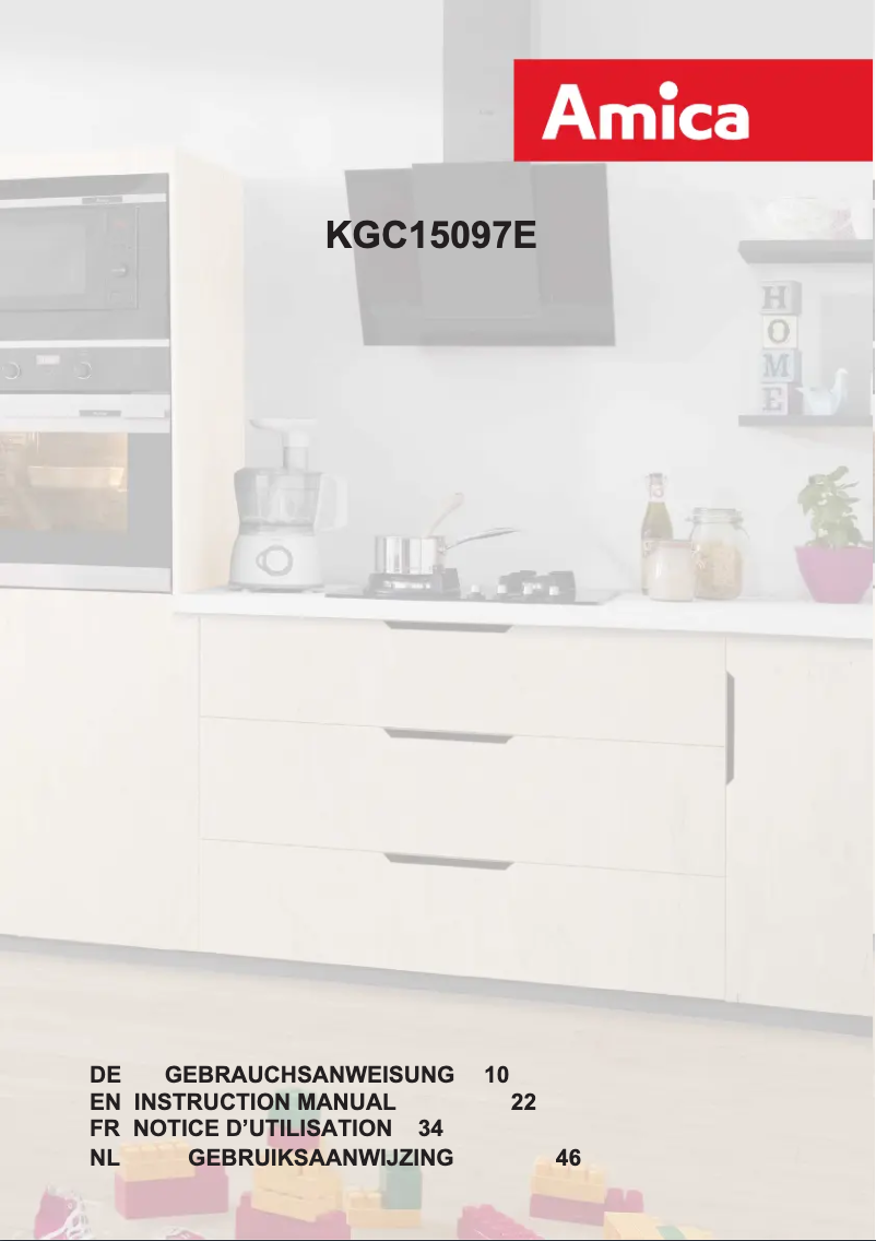 Page n°1 - Manuel utilisateur Amica KGC 15097 E