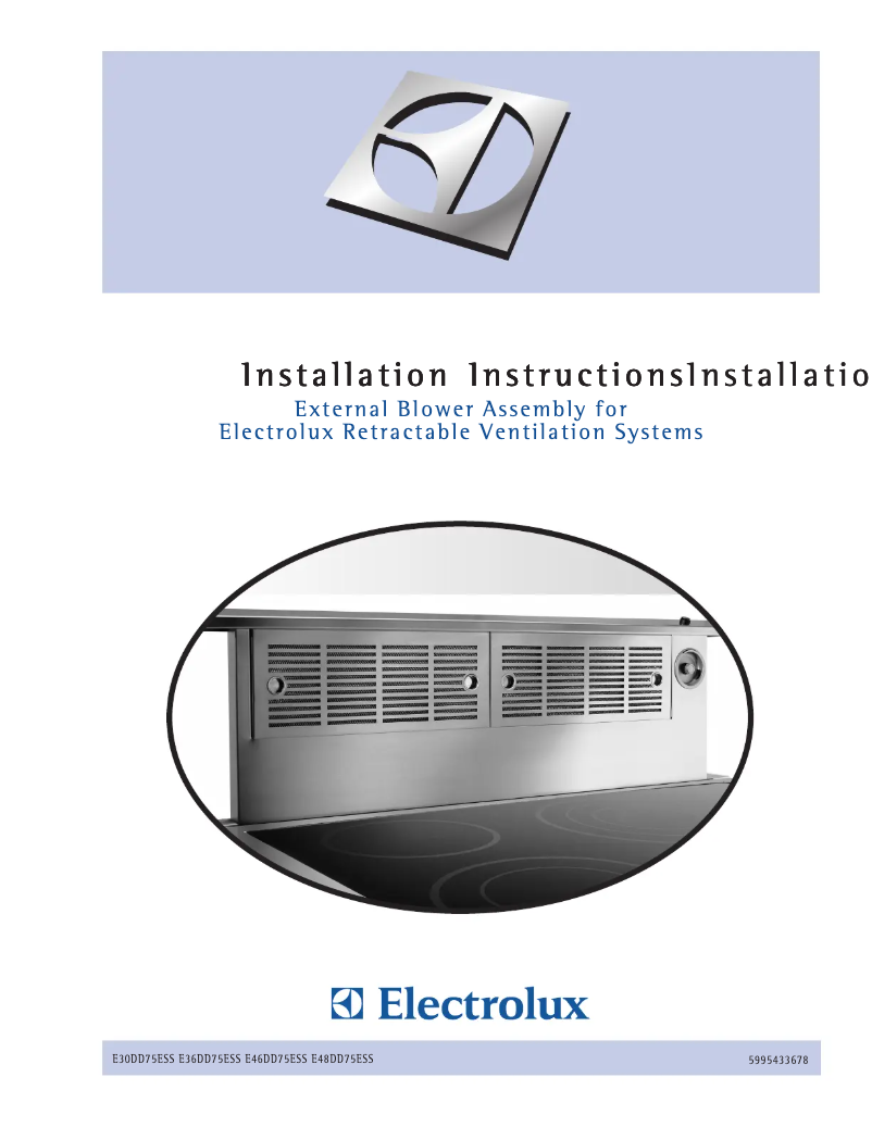 Page n°1 - Guide d'installation Electrolux E30DD75ESS
