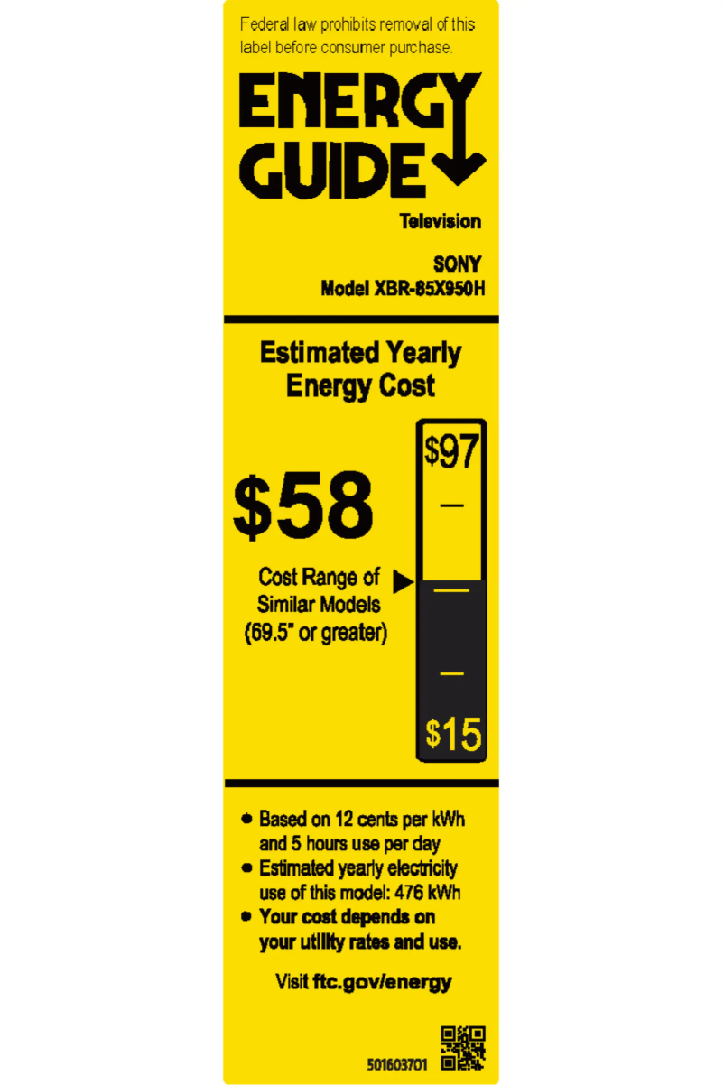 Image de la première page du manuel de l'appareil XBR85X950H