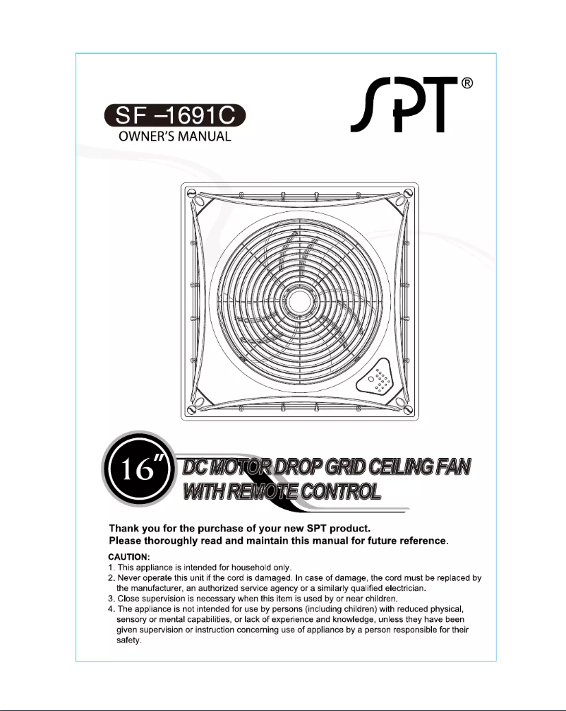 Page n°1 - Manuel utilisateur SPT SF-1691C