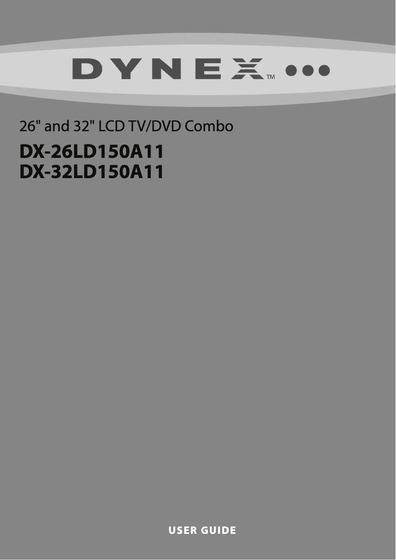Page 1 de la notice Manuel utilisateur Dynex DX-26LD150A11
