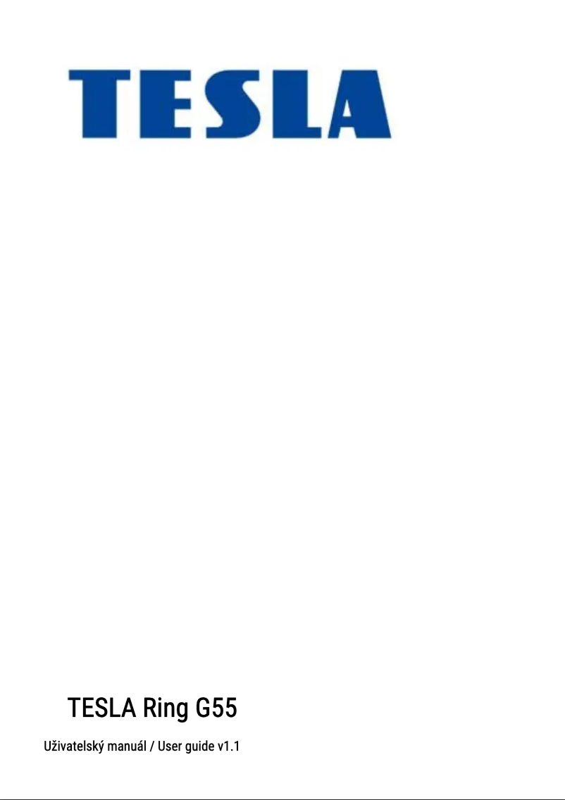 Page n°1 - Manuel utilisateur Tesla Ring G55