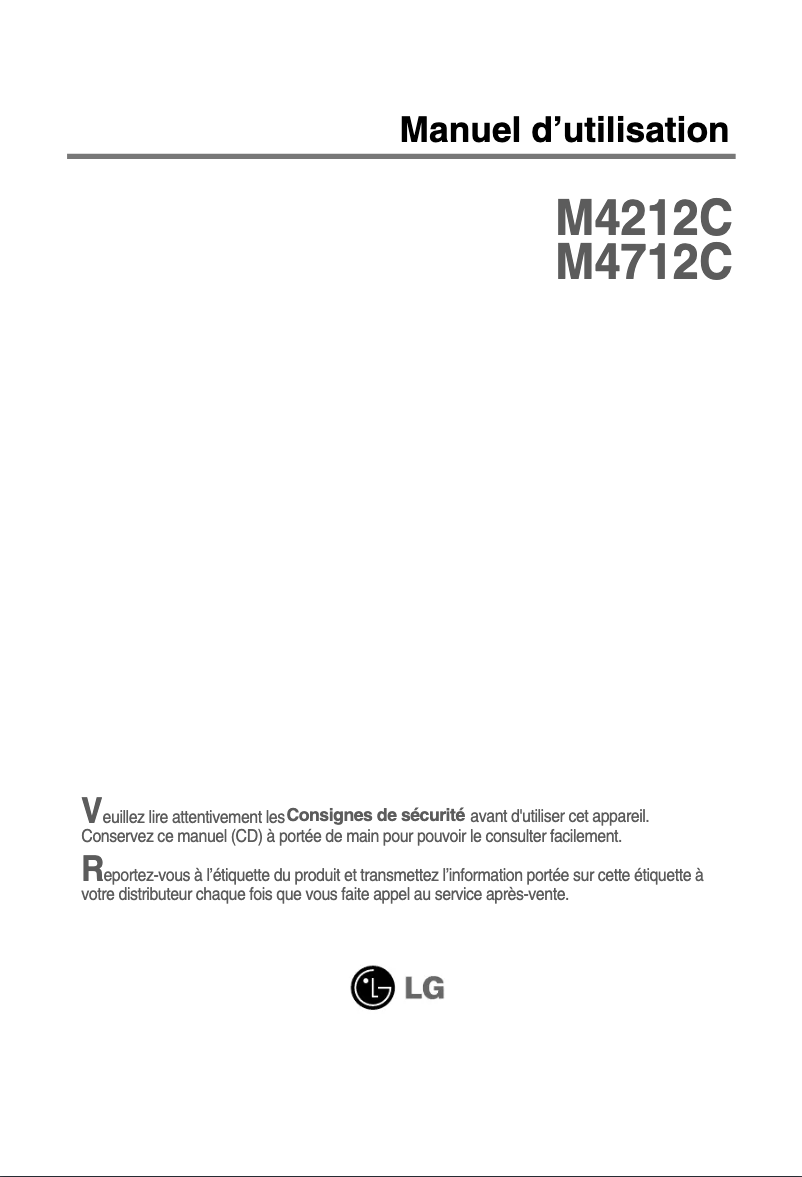 Image de la première page du manuel de l'appareil M4712C