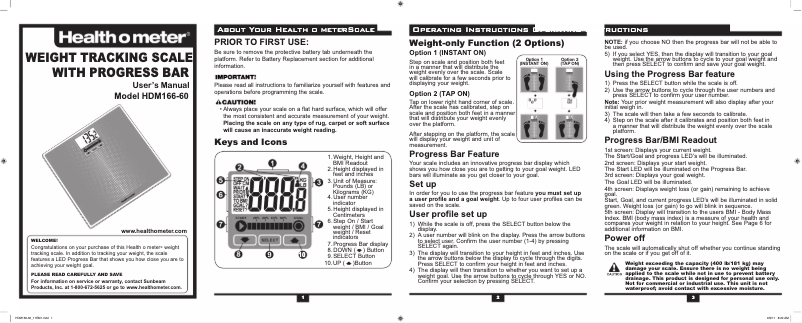 Page 1 de la notice Manuel utilisateur Jarden HDM166DQ-60