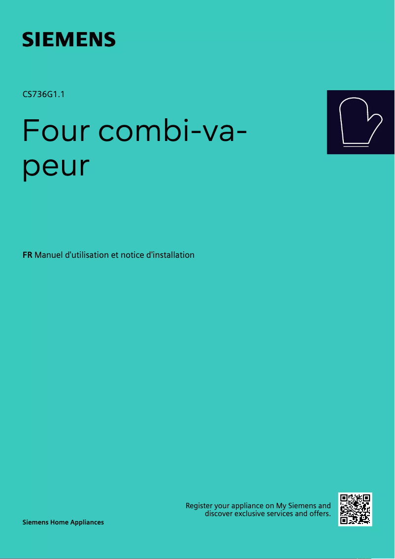 Page n°1 - Manuel utilisateur Siemens CS736G1B1