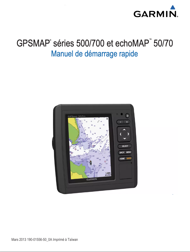 Page 1 de la notice Manuel utilisateur Garmin GPSMAP 751xs
