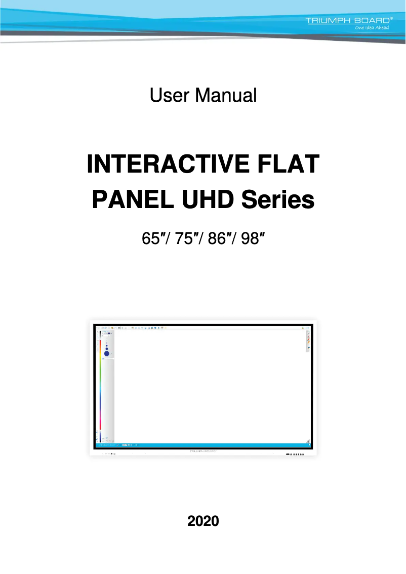 Page n°1 - Manuel utilisateur TRIUMPH BOARD TR86IFPB