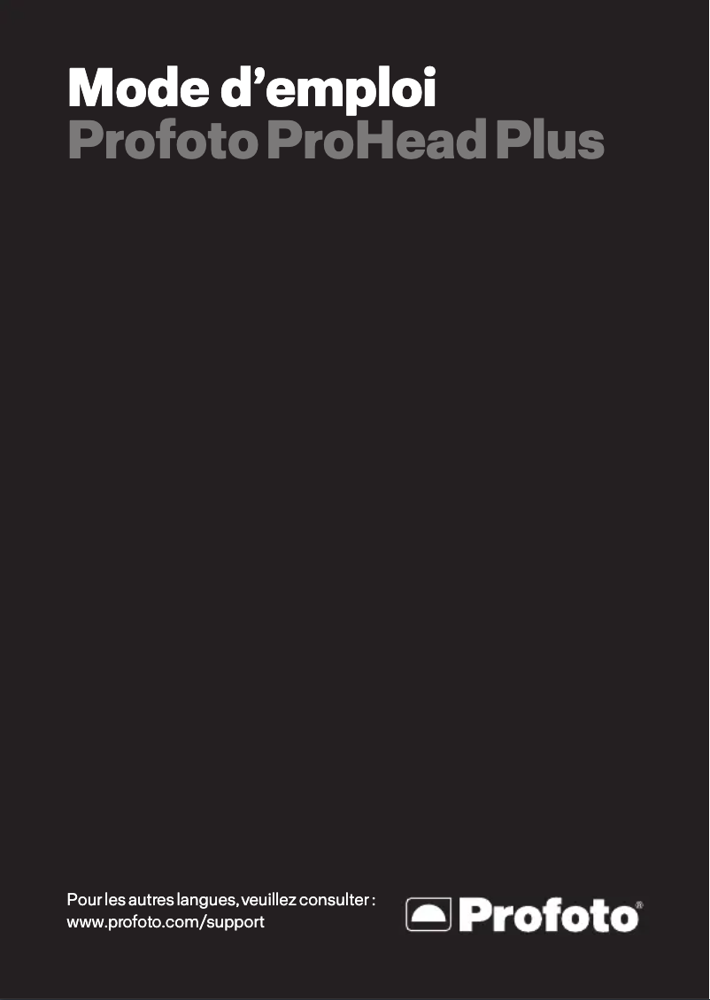 Image de la première page du manuel de l'appareil ProHead Plus