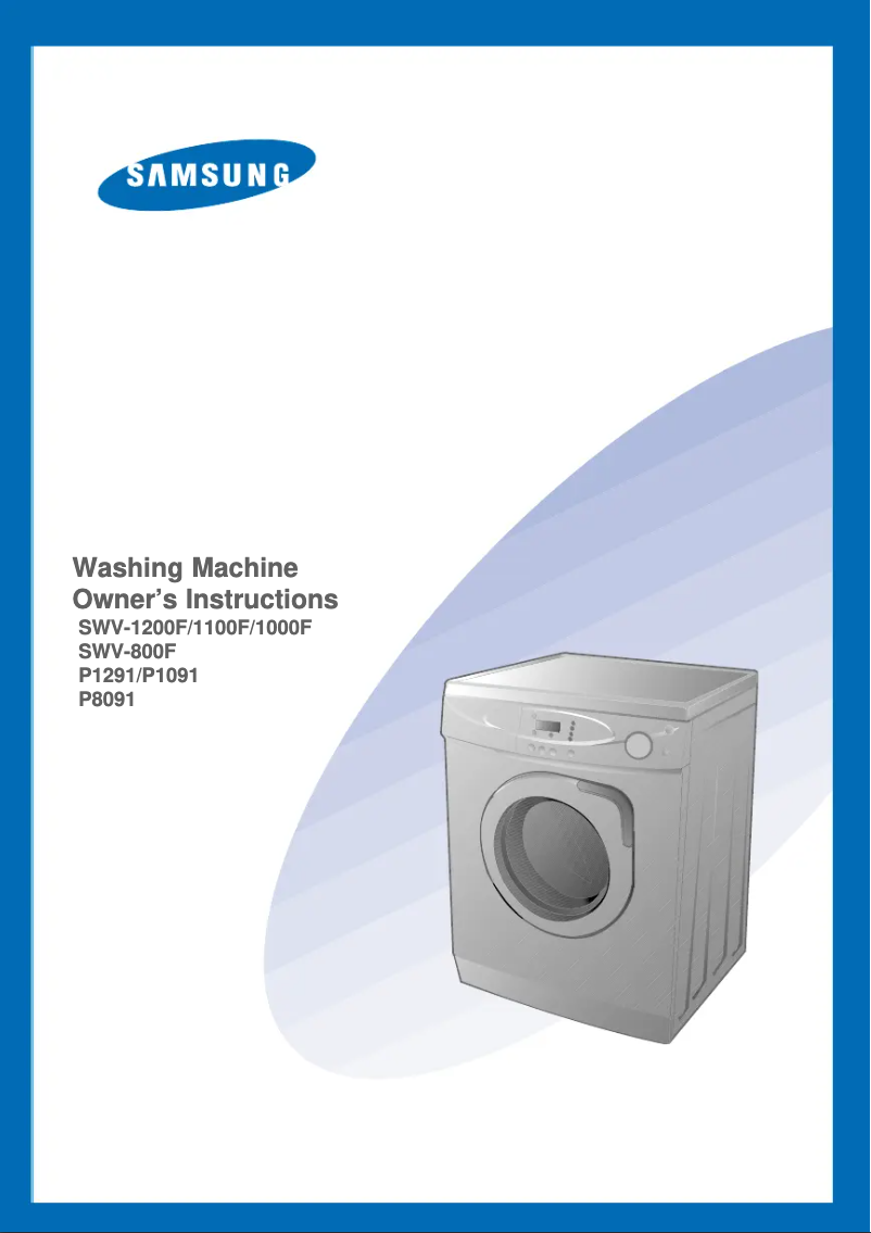 Page 1 de la notice Manuel utilisateur Samsung SWV-800F