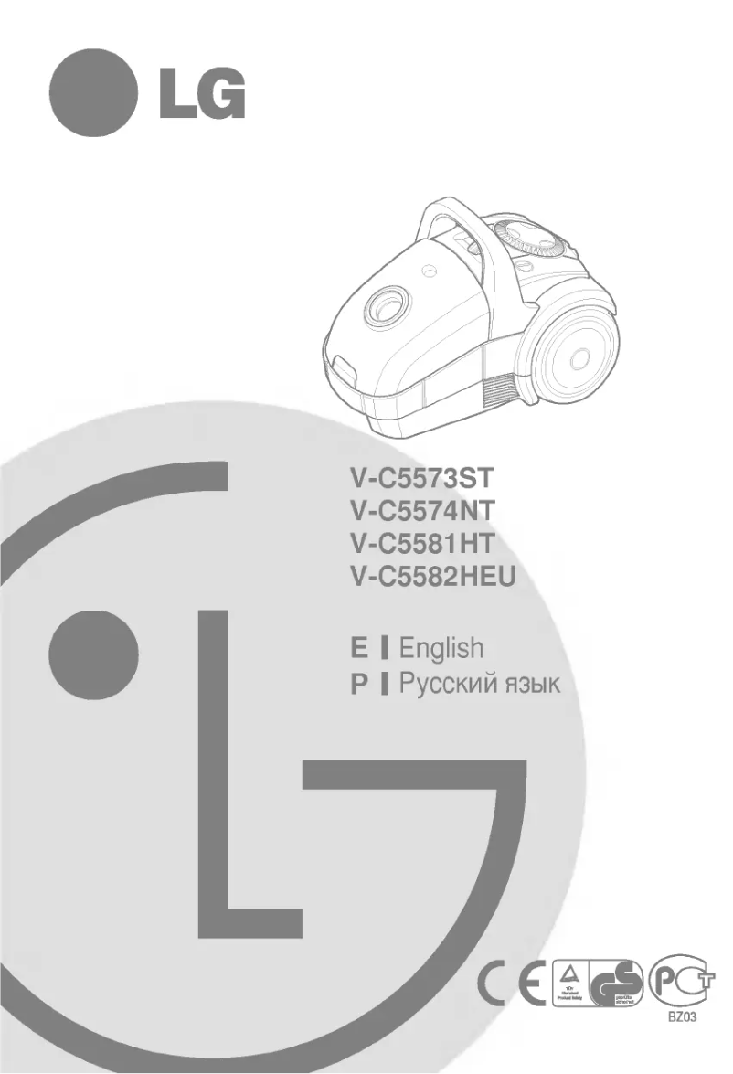 Page n°1 - Manuel utilisateur LG V-C5573ST