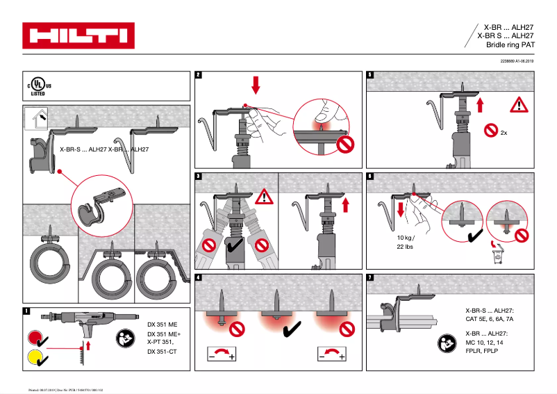 Página 1 del manual Manual de usuario Hilti X-BR S