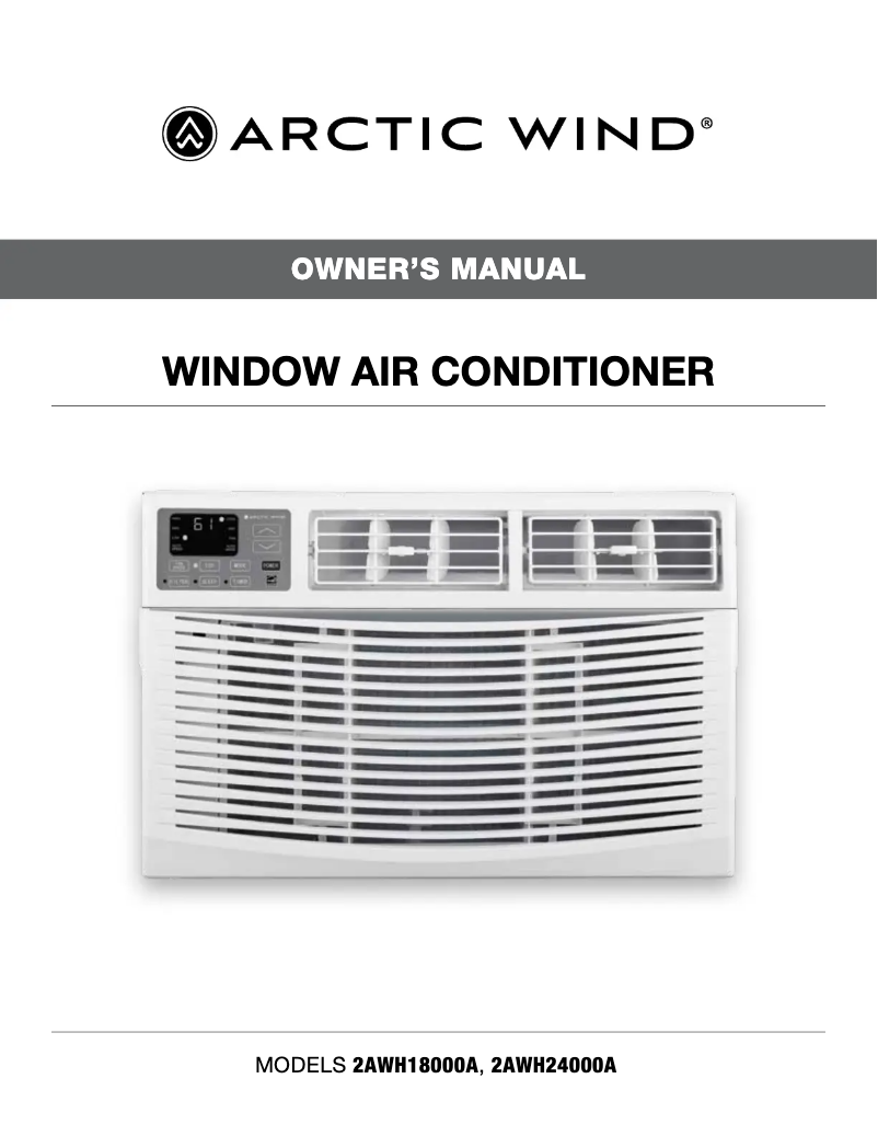 Page n°1 - Manuel utilisateur ARCTIC WIND 2AWH24000A