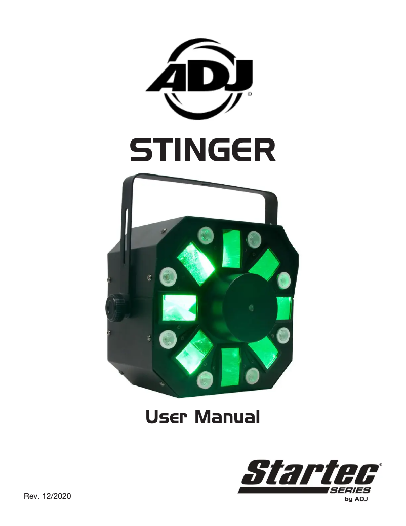 Página 1 del manual Manual de usuario American DJ Stinger II