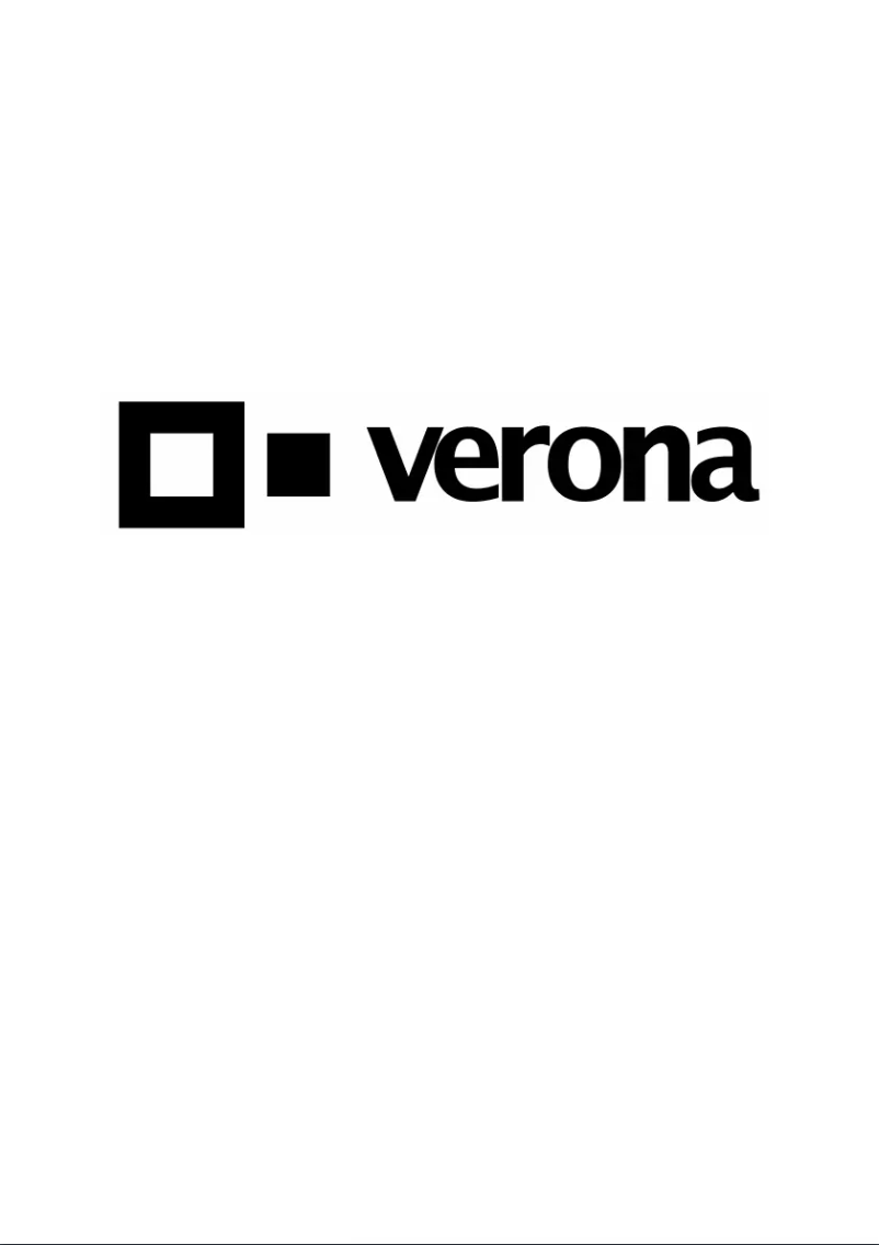 Page n°1 - Manuel utilisateur Verona VERERADW205