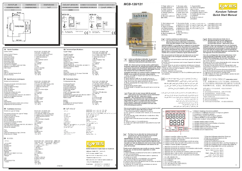 Page n°1 - Guide d'installation ENTES MCB-121