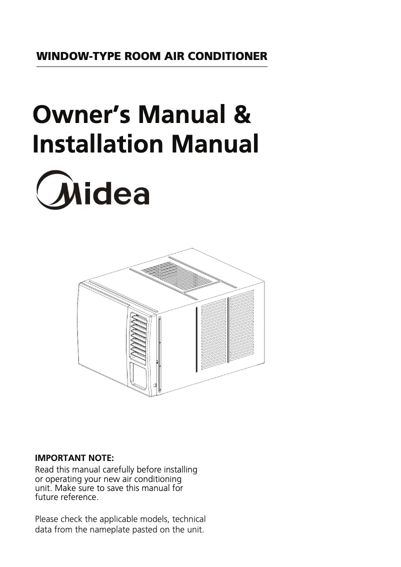 Page 1 de la notice Manuel utilisateur Midea MWFF22H