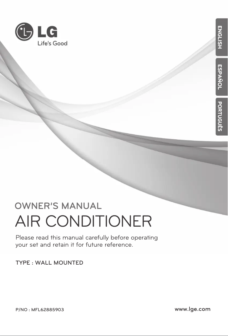 Page 1 de la notice Manuel utilisateur LG ASNW122HDW0