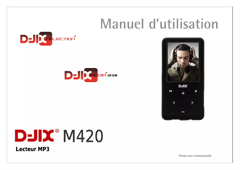 Page n°1 - Manuel utilisateur D-Jix M420