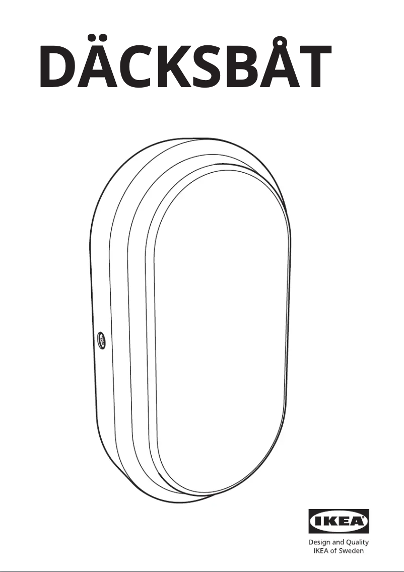 Page 1 de la notice Manuel utilisateur Ikea DÄCKSBÅT 605.559.83