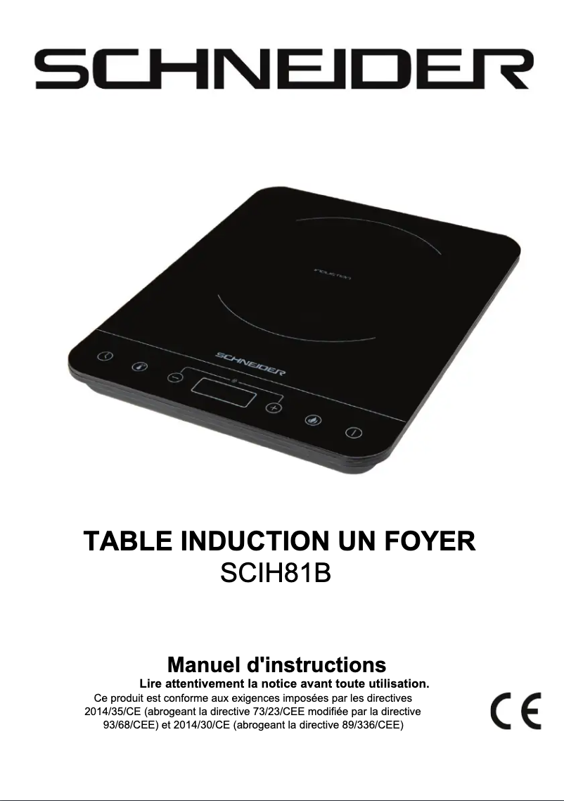 Page 1 de la notice Manuel utilisateur Schneider SCIH81B
