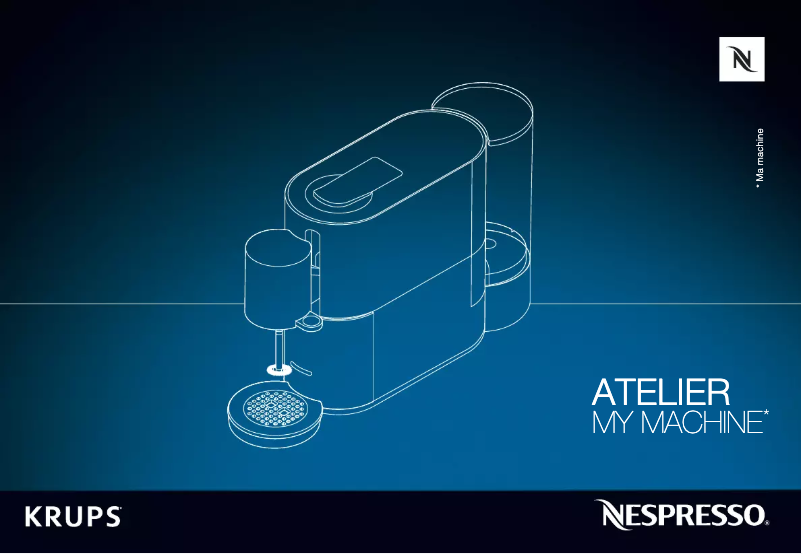 Page 1 de la notice Manuel utilisateur Krups Nespresso Atelier XN8908