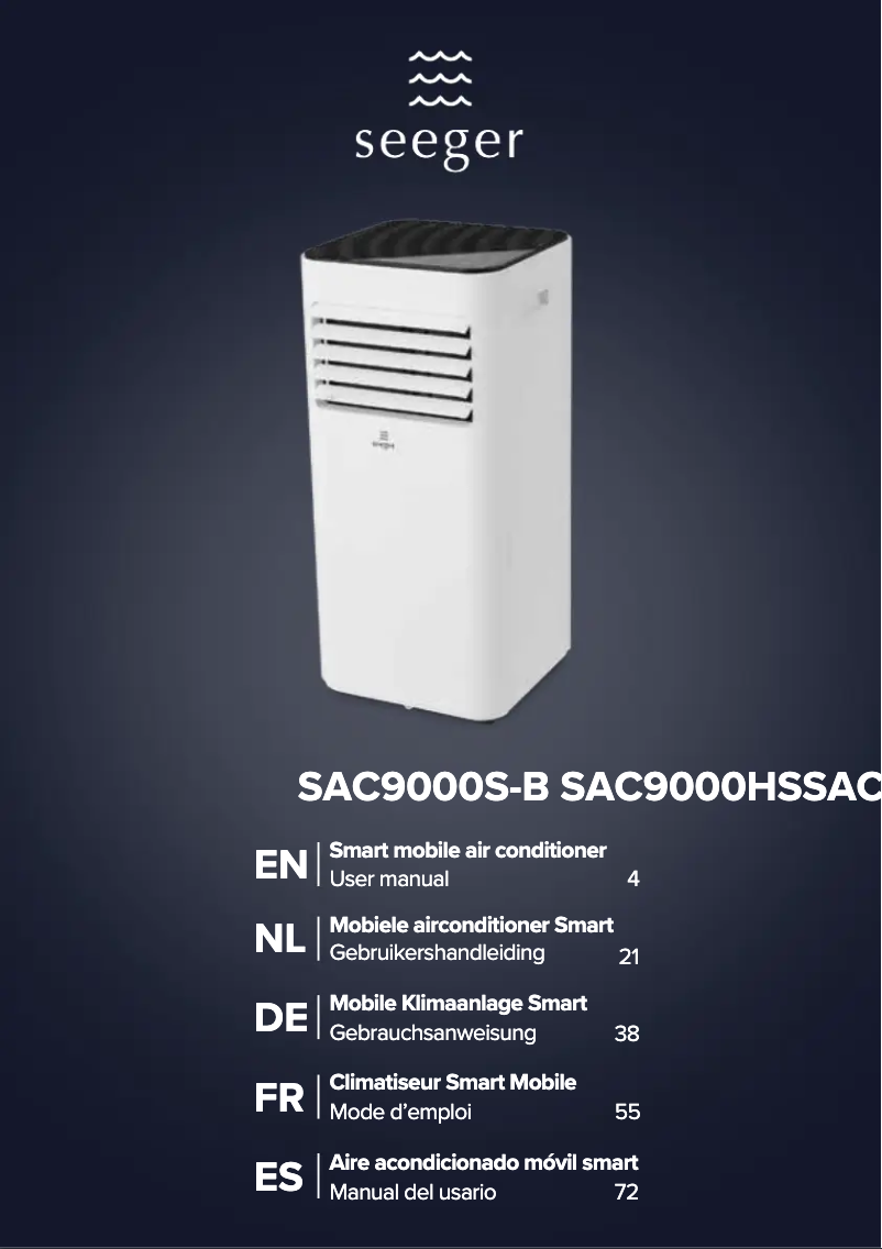 Page n°1 - Manuel utilisateur SEEGER SAC9000S