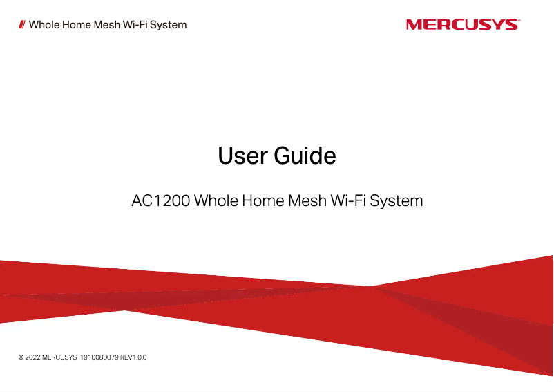 Page n°1 - Manuel utilisateur Mercusys Halo H30