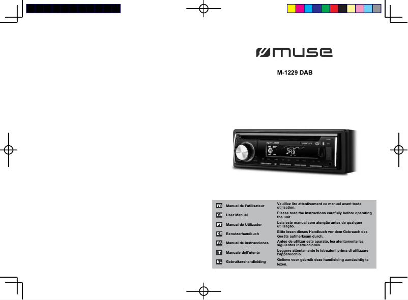 Page 1 de la notice Manuel utilisateur Muse M-1229 DAB