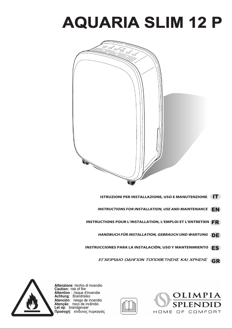 Image de la première page du manuel de l'appareil Aquaria Slim 12 P