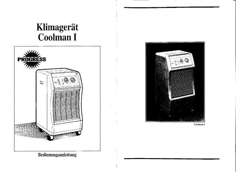 Page n°1 - Manuel utilisateur Progress Coolman