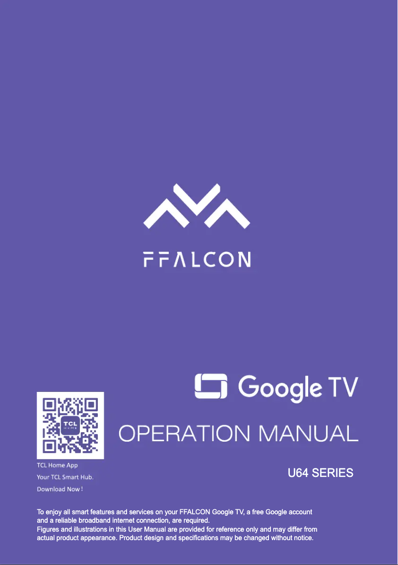 Page 1 de la notice Manuel utilisateur FFalcon FF50U64