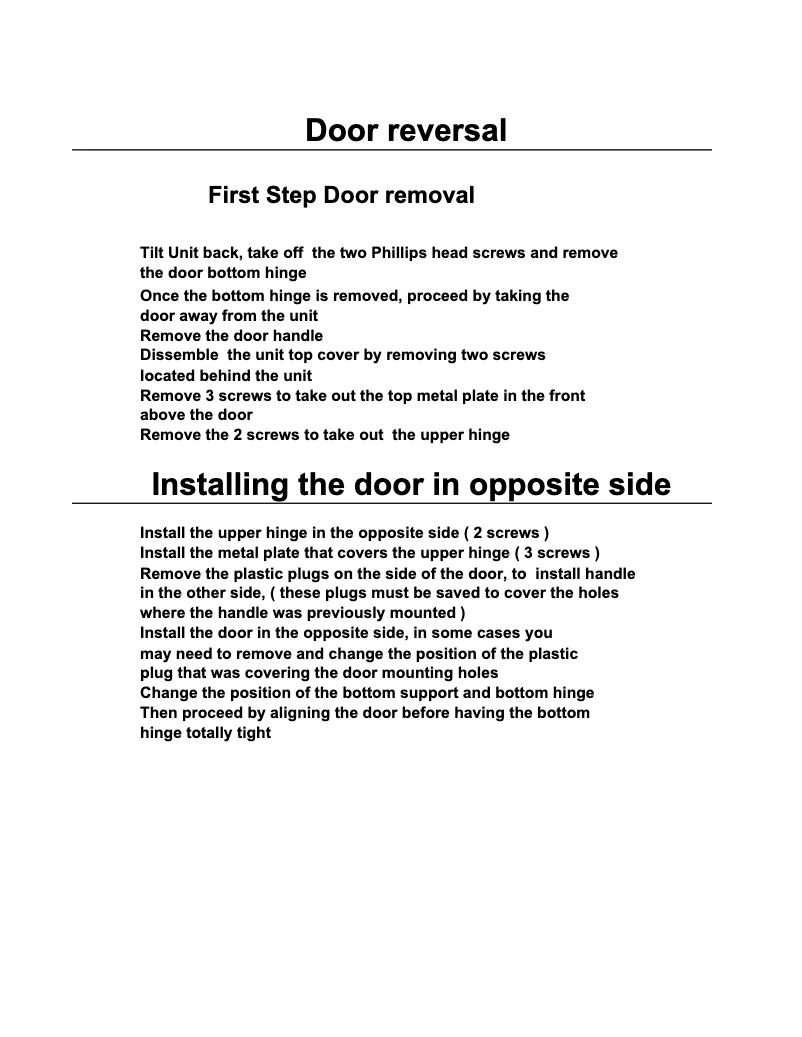 Page 1 de la notice Manuel d'utilisation et d'entretien Avanti VF306