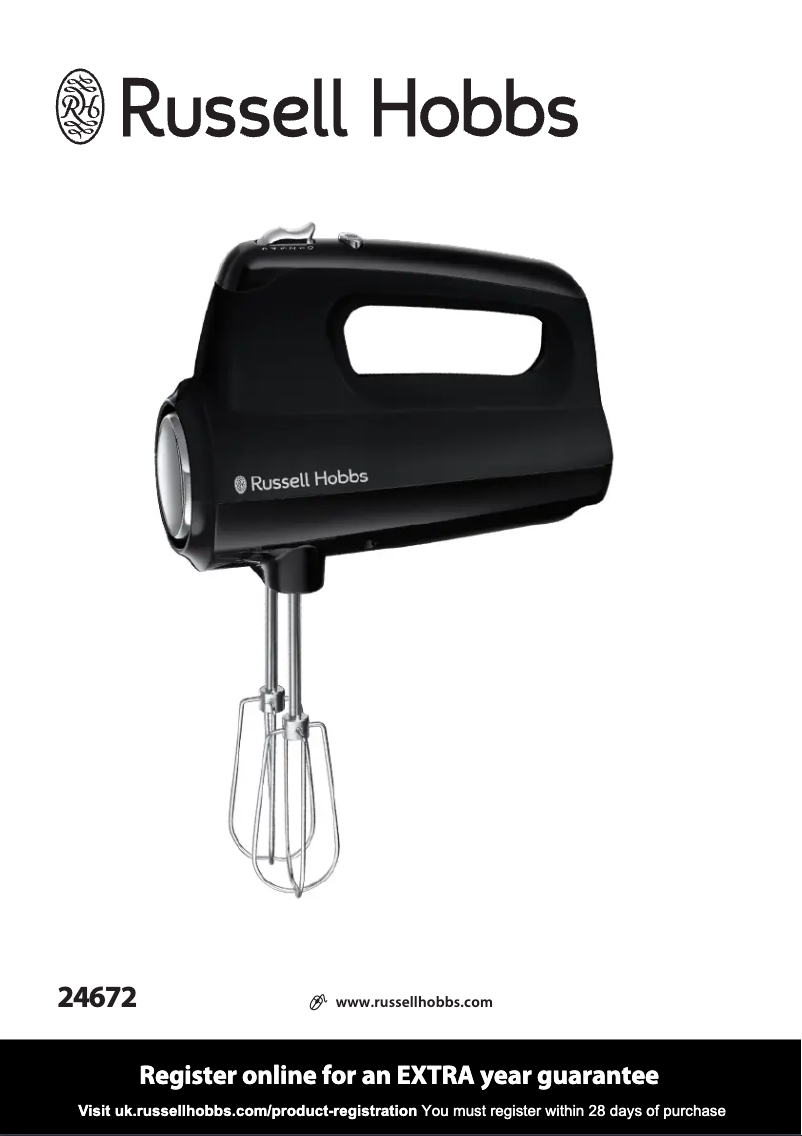 Page n°1 - Manuel utilisateur Russell Hobbs 24672-56