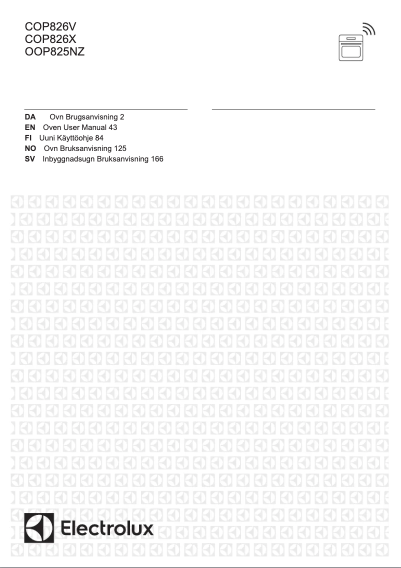 Page n°1 - Manuel utilisateur Electrolux OOP825NZ