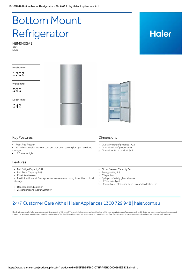 Image de la première page du manuel de l'appareil HBM340SA1