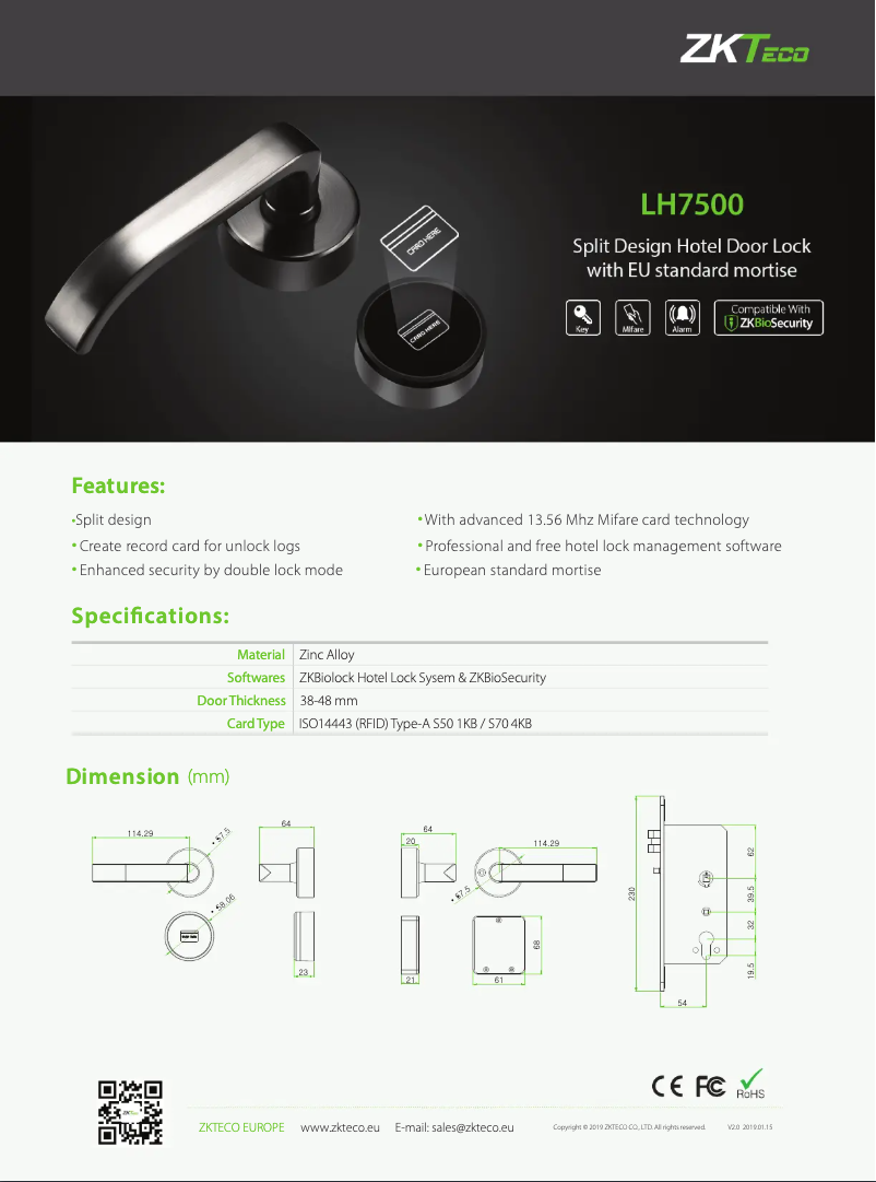Image de la première page du manuel de l'appareil LH7500