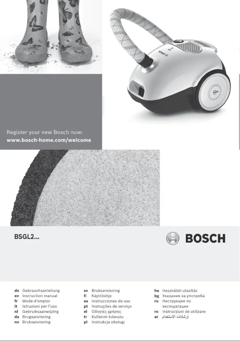 Page n°1 - Manuel utilisateur Bosch BSGL2MOVE8
