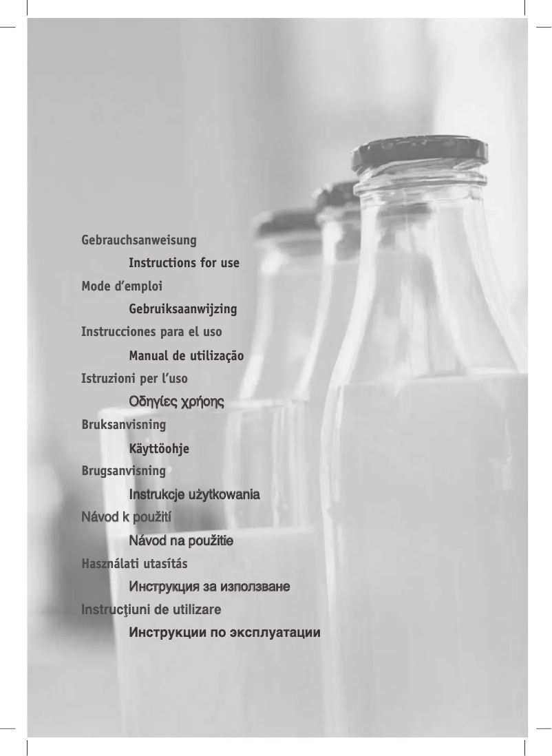 Image de la première page du manuel de l'appareil KR 185 A++