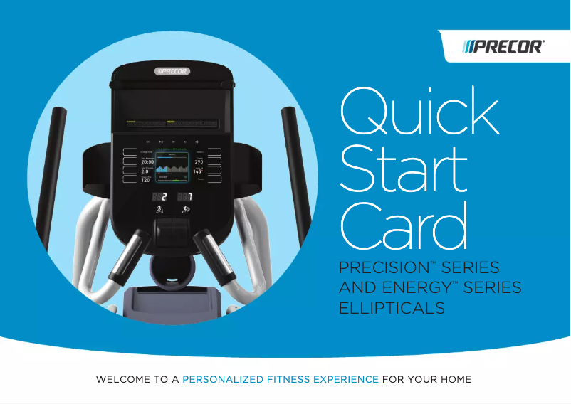 Page 1 de la notice Manuel utilisateur Precor EFX 245