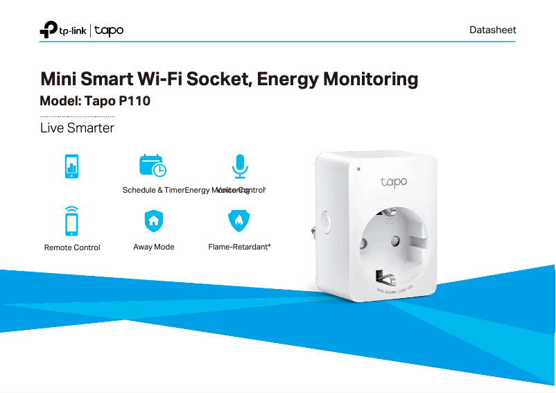 Image de la première page du manuel de l'appareil Tapo P110
