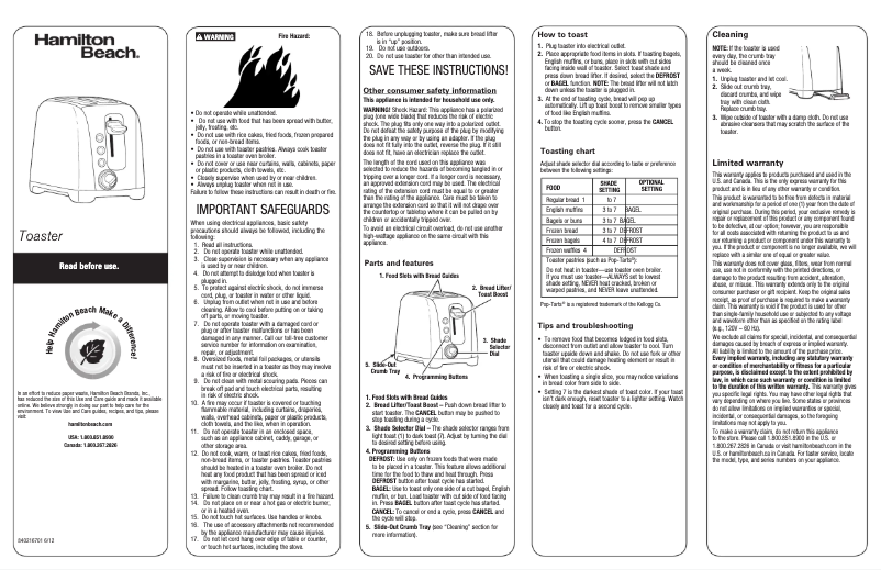 Image de la première page du manuel de l'appareil 22570E