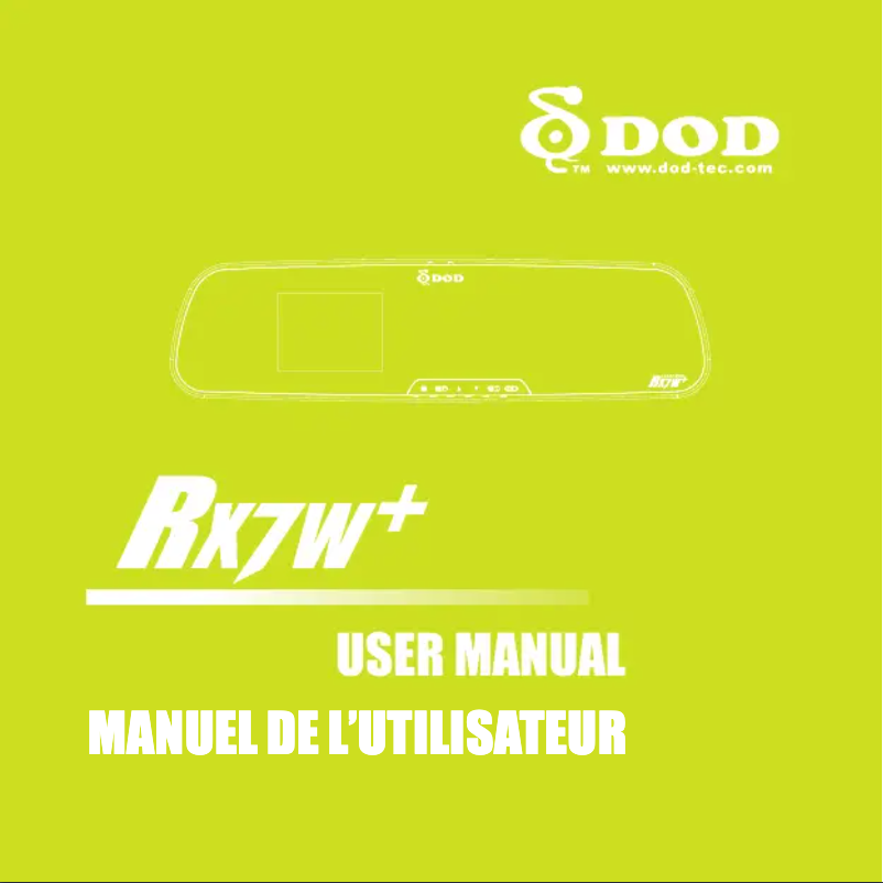 Página 1 del manual Manual de usuario DOD RX7W+