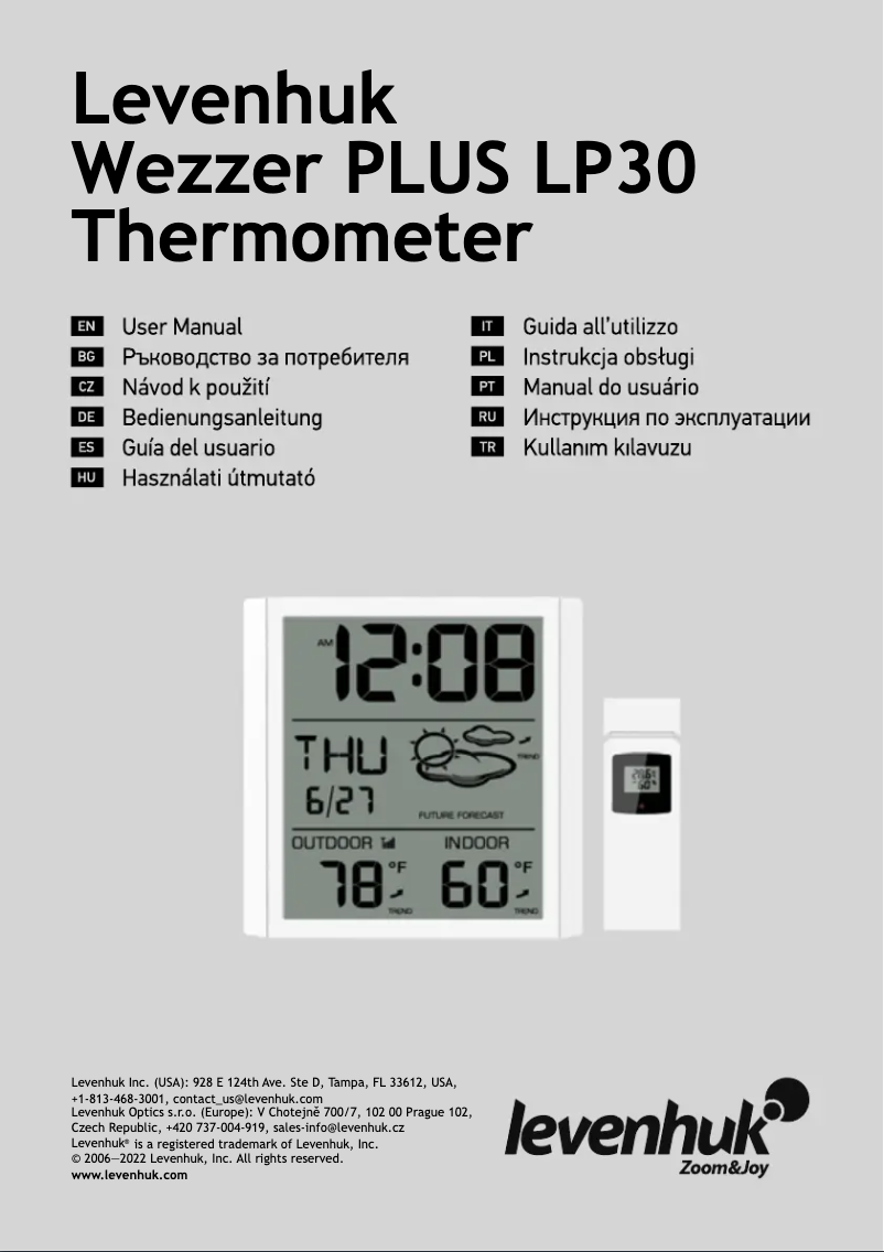 Page n°1 - Manuel utilisateur Levenhuk Wezzer Plus LP30