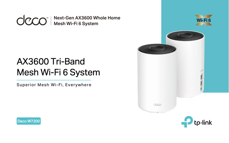 Page 1 of the manual Technical Sheet TP-Link Deco W7200