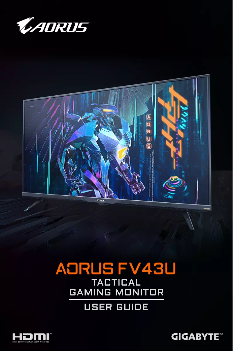 Page n°1 - Manuel utilisateur AORUS FV43U