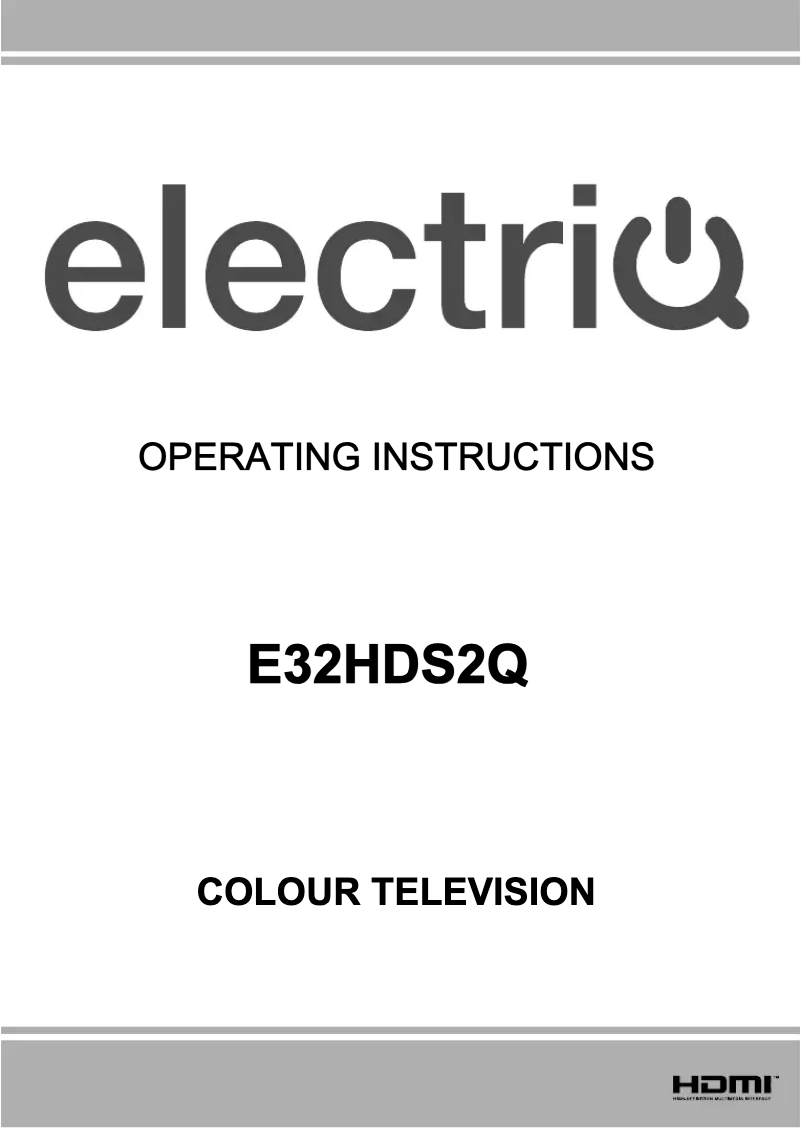 Image de la première page du manuel de l'appareil E32HDS2Q