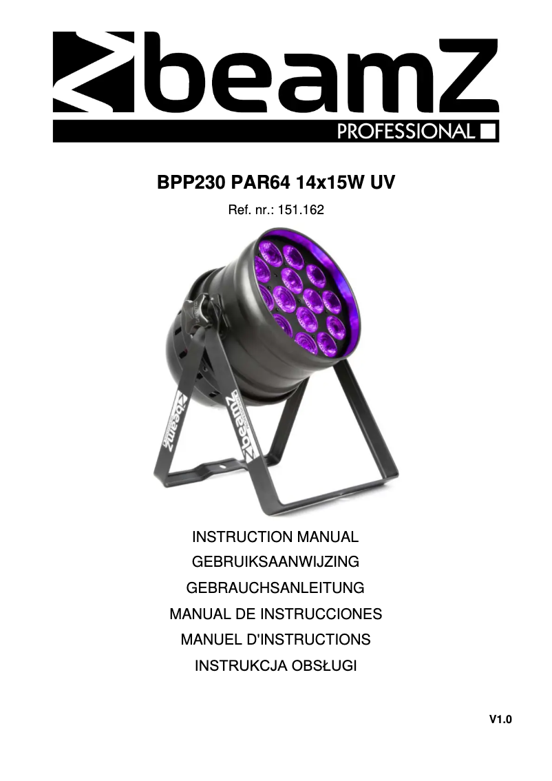 Image de la première page du manuel de l'appareil BPP230