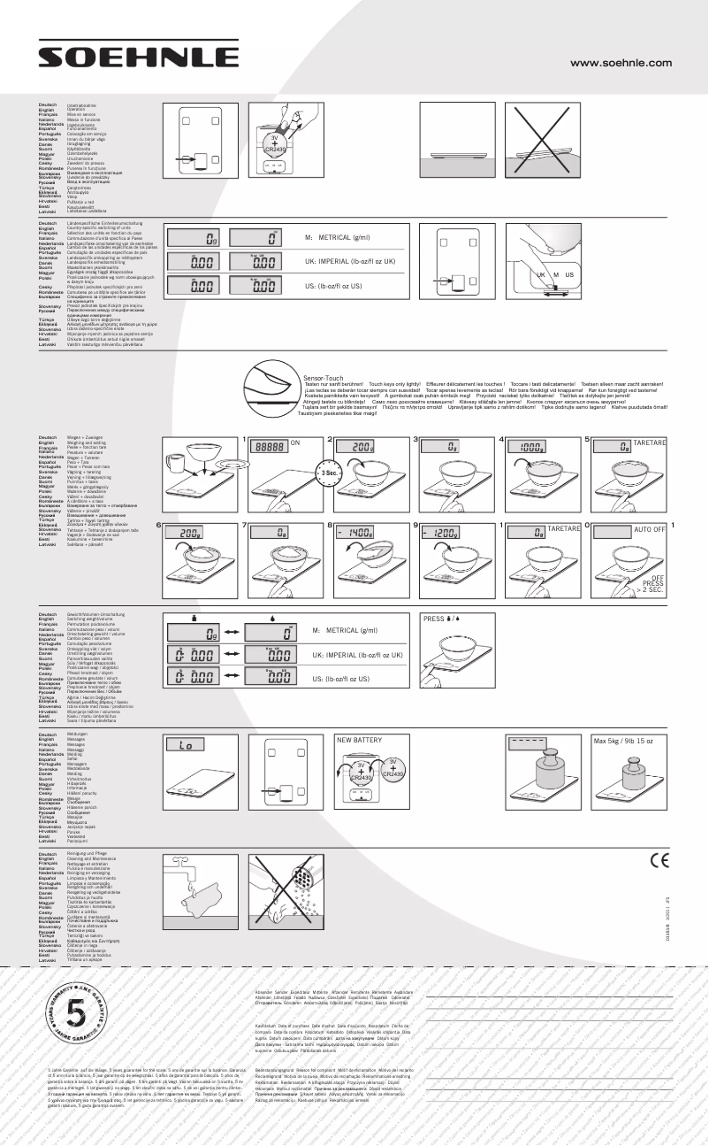 Página 1 del manual Manual de usuario Soehnle 66177