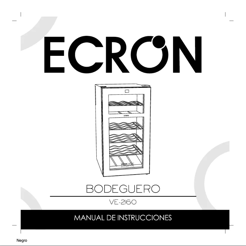 Page 1 de la notice Manuel utilisateur Ecron VE2160